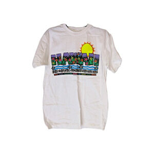 NWOT CARIBBEAN DREAM (Lamco Prints) Vintage 90s 'HAWAII' Print Tee Sz Medium